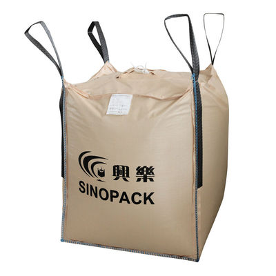 Mua Màu be Bốn bảng điều khiển Túi đựng lớn PP FIBC với các vòng đường may bên online manufacture
