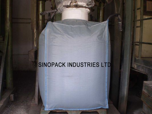 Mua Túi lớn bằng Polypropylene được xử lý bằng tia cực tím FIBC lớn có bảng điều khiển màu xám với lớp lót PE online manufacture