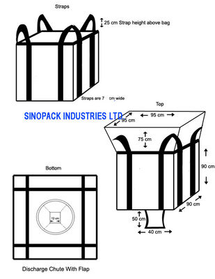 Mua Túi tròn nặng / Túi lớn hình ống FIBC Virgin PP để lưu trữ / vận chuyển online manufacture