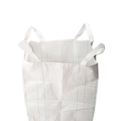 Mua Túi lớn FIBC Big Bag của Liên Hợp Quốc với miệng rót trên cùng kiểu túi duffle để đổ đầy, đường may xích đôi và màu trắng để vận chuyển hàng rời an toàn online manufacture