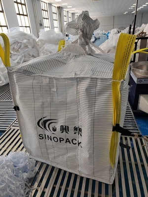 Chống lạnh tốt 1500kg PP Jumbo Fibc 4 Loops Un Certified Bulk Bags For Heavy-Duty Bulk Transport
